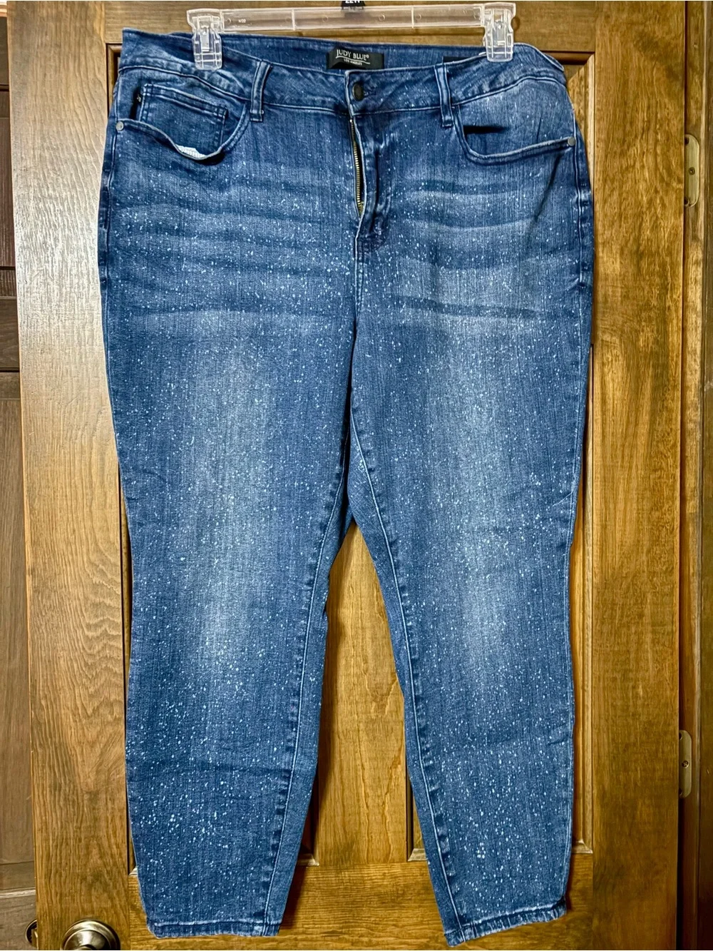 Judy Blue Women's Dark Blue Speckled Skinny Jeans